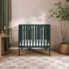 imageDream On Me Jett NonFull Size Folding Convertible Crib Lightweight Portable Crib Three Adjustable Mattress Height Settings Easy to Fold Travel Crib 15 Mattress Pad IncludedOlive