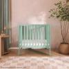 imageDream On Me Jett NonFull Size Folding Convertible Crib Lightweight Portable Crib Three Adjustable Mattress Height Settings Easy to Fold Travel Crib 15 Mattress Pad IncludedMint