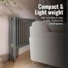 imageDream On Me Jett NonFull Size Folding Convertible Crib Lightweight Portable Crib Three Adjustable Mattress Height Settings Easy to Fold Travel Crib 15 Mattress Pad IncludedStorm Grey