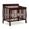 imageDream On Me Aden 4in1 Convertible Mini Crib In Grey Greenguard Gold Certified NonToxic Finish New Zealand Pinewood With 3 Mattress Height SettingsEspresso
