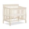 imageDream On Me Aden 4in1 Convertible Mini Crib In Grey Greenguard Gold Certified NonToxic Finish New Zealand Pinewood With 3 Mattress Height SettingsFrench White