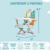 imageDream On Me Munch N Go Booster Seat for Dining Table Lightweight Compact Fold Travel Booster Seat 3in1 Convertible Four Level Height Adjustment and Easy Tray RemovalMint