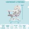 imageDream On Me Munch N Go Booster Seat for Dining Table Lightweight Compact Fold Travel Booster Seat 3in1 Convertible Four Level Height Adjustment and Easy Tray RemovalLight Grey