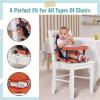 imageDream On Me Munch N Go Booster Seat for Dining Table Lightweight Compact Fold Travel Booster Seat 3in1 Convertible Four Level Height Adjustment and Easy Tray RemovalOrange