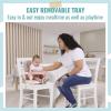 imageDream On Me Munch N Go Booster Seat for Dining Table Lightweight Compact Fold Travel Booster Seat 3in1 Convertible Four Level Height Adjustment and Easy Tray RemovalPink