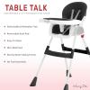 imageDream On Me Portable 2in1 Tabletalk High Chair in Pink Three Adjustable Height Settings Lightweight Portable High Chair Easy To Clean and Removable TrayBlack