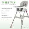 imageDream On Me Portable 2in1 Tabletalk High Chair in Pink Three Adjustable Height Settings Lightweight Portable High Chair Easy To Clean and Removable TrayGray