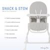 imageDream On Me Snack and Stow Baby High Chair in Mauve  Easy to Fold and Store Portable Travel Chair With Removable and Three Position Adjustable TrayKoala Gray