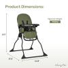 imageDream On Me Snack and Stow Baby High Chair in Mauve  Easy to Fold and Store Portable Travel Chair With Removable and Three Position Adjustable TrayOlive