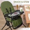 imageDream On Me Snack and Stow Baby High Chair in Mauve  Easy to Fold and Store Portable Travel Chair With Removable and Three Position Adjustable TrayOlive