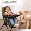 imageDream On Me Snack and Stow Baby High Chair in Mauve  Easy to Fold and Store Portable Travel Chair With Removable and Three Position Adjustable TrayOlive