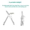 imageDream On Me Solid Times High Chair for Babies and Toddlers in Grey Multiple Recline and Height Positions Lightweight Portable Baby High Chair 5 point Safety Harness Easy to Clean SurfaceGrey