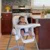 imageDream On Me Solid Times High Chair for Babies and Toddlers in Grey Multiple Recline and Height Positions Lightweight Portable Baby High Chair 5 point Safety Harness Easy to Clean SurfaceGrey