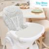 imageFisherPrice Tiny Bites High Chair 7 Adjustable Height Positions Easy Quick Fold Lightweight Easy to Clean Portable Cloud GreyCloud Grey