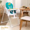 imageFisherPrice Tiny Bites High Chair 7 Adjustable Height Positions Easy Quick Fold Lightweight Easy to Clean Portable Cloud GreyHello Sunshine