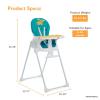 imageFisherPrice Tiny Bites High Chair 7 Adjustable Height Positions Easy Quick Fold Lightweight Easy to Clean Portable Cloud GreyHello Sunshine