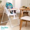 imageFisherPrice Tiny Bites High Chair 7 Adjustable Height Positions Easy Quick Fold Lightweight Easy to Clean Portable Cloud GreyRainbow Sherbert