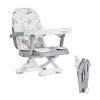 imageDream On Me Munch N Go Booster Seat for Dining Table Lightweight Compact Fold Travel Booster Seat 3in1 Convertible Four Level Height Adjustment and Easy Tray RemovalLight Grey