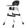 imageDream On Me Portable 2in1 Tabletalk High Chair in Pink Three Adjustable Height Settings Lightweight Portable High Chair Easy To Clean and Removable TrayBlack