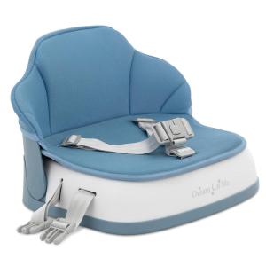 imageDream On Me Cozy Pod Booster Seat with Removable Cover in Black Booster Seat for Kitchen Chair Includes a 3Point Safety Harness with 2 Belts for Safety Foldable ampamp Easy to CarryBlue