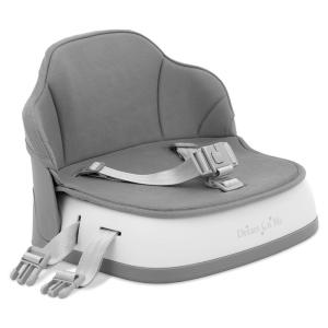 imageDream On Me Cozy Pod Booster Seat with Removable Cover in Black Booster Seat for Kitchen Chair Includes a 3Point Safety Harness with 2 Belts for Safety Foldable ampamp Easy to CarryGray