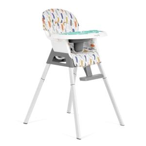 imageDream On Me Curio Sit N Seek 3 in 1 Convertible Baby High Chair in Solid Grey Removable and Adjustable Tray Portable High Chair Adjustable Legs Detachable Footrest ampamp 5 Point Safety HarnessBlack
