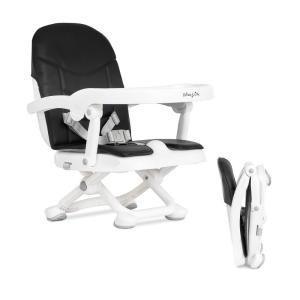 imageDream On Me Munch N Go Booster Seat for Dining Table Lightweight Compact Fold Travel Booster Seat 3in1 Convertible Four Level Height Adjustment and Easy Tray RemovalBlack