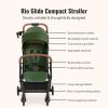 imageDream On Me RioGlide Baby Stroller Forest Green  Lightweight Compact QuickFold Travel Stroller with Adjustable Backrest ampamp 5Point HarnessForest Green