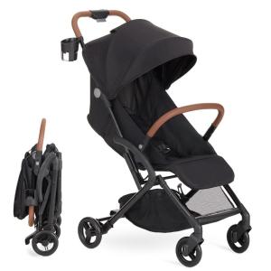 imageDream On Me RioGlide Baby Stroller Forest Green  Lightweight Compact QuickFold Travel Stroller with Adjustable Backrest ampamp 5Point HarnessBlack