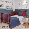 imageDream On Me Casco 3in1 Mini Convertible Baby Crib ampamp Changer with Storage in White Pinewood GreenGuard Gold ampamp JPMA 1 Mattress Pad 3 Mattress Heights Converts to Mini Day ampamp TwinSize BedCherry