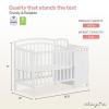 imageDream On Me Casco 3in1 Mini Convertible Baby Crib ampamp Changer with Storage in White Pinewood GreenGuard Gold ampamp JPMA 1 Mattress Pad 3 Mattress Heights Converts to Mini Day ampamp TwinSize BedWhite
