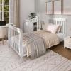 imageDream On Me Jayden 4in1 Mini Convertible Baby Crib and Changer in Seagrass Greenguard Gold Certified NonToxic Finish New Zealand Pinewood 1quot Mattress PadWhite