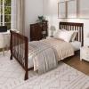 imageDream On Me Jayden 4in1 Mini Convertible Baby Crib and Changer in Seagrass Greenguard Gold Certified NonToxic Finish New Zealand Pinewood 1quot Mattress PadEspresso
