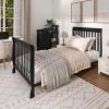imageDream On Me Jayden 4in1 Mini Convertible Baby Crib and Changer in Seagrass Greenguard Gold Certified NonToxic Finish New Zealand Pinewood 1quot Mattress PadBlack