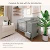 imageDream On Me Jayden 4in1 Mini Convertible Baby Crib and Changer in Seagrass Greenguard Gold Certified NonToxic Finish New Zealand Pinewood 1quot Mattress PadSeagrass