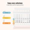 imageDream On Me Jayden 4in1 Mini Convertible Baby Crib and Changer in Seagrass Greenguard Gold Certified NonToxic Finish New Zealand Pinewood 1quot Mattress PadWhite