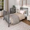 imageDream On Me Jayden 4in1 Mini Convertible Baby Crib and Changer in Seagrass Greenguard Gold Certified NonToxic Finish New Zealand Pinewood 1quot Mattress PadSeagrass