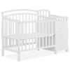 imageDream On Me Casco 3in1 Mini Convertible Baby Crib ampamp Changer with Storage in White Pinewood GreenGuard Gold ampamp JPMA 1 Mattress Pad 3 Mattress Heights Converts to Mini Day ampamp TwinSize BedWhite