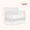 imageDream On Me Dillian 5in1 Convertible Crib Chocolate Chip JPMA ampamp Greenguard Gold Certified Converts from Baby Crib to A Toddler Bed ampamp FullSize BedWhite