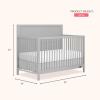 imageDream On Me Dillian 5in1 Convertible Crib Chocolate Chip JPMA ampamp Greenguard Gold Certified Converts from Baby Crib to A Toddler Bed ampamp FullSize BedPebble Grey