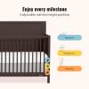 imageDream On Me Dillian 5in1 Convertible Crib Chocolate Chip JPMA ampamp Greenguard Gold Certified Converts from Baby Crib to A Toddler Bed ampamp FullSize BedChocolate Chip