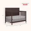imageDream On Me Dillian 5in1 Convertible Crib Chocolate Chip JPMA ampamp Greenguard Gold Certified Converts from Baby Crib to A Toddler Bed ampamp FullSize BedChocolate Chip