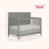 imageDream On Me Dillian 5in1 Convertible Crib Chocolate Chip JPMA ampamp Greenguard Gold Certified Converts from Baby Crib to A Toddler Bed ampamp FullSize BedSeagrass