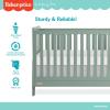 imageDream On Me Fisher Price Iris 5in1 Convertible Crib in Meadow Green Greenguard Gold ampamp JPMA Certified Converts from Baby Crib to Day Bed FullSize Bed and Toddler BedMeadow Green