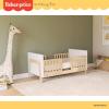 imageDream On Me Fisher Price Iris 5in1 Convertible Crib in Meadow Green Greenguard Gold ampamp JPMA Certified Converts from Baby Crib to Day Bed FullSize Bed and Toddler BedVintage White Oak