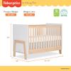 imageDream On Me Fisher Price Iris 5in1 Convertible Crib in Meadow Green Greenguard Gold ampamp JPMA Certified Converts from Baby Crib to Day Bed FullSize Bed and Toddler BedVintage White Oak