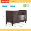 imageDream On Me Fisher Price Iris 5in1 Convertible Crib in Meadow Green Greenguard Gold ampamp JPMA Certified Converts from Baby Crib to Day Bed FullSize Bed and Toddler BedChocolate Chip