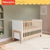 imageDream On Me Fisher Price Iris 5in1 Convertible Crib in Meadow Green Greenguard Gold ampamp JPMA Certified Converts from Baby Crib to Day Bed FullSize Bed and Toddler BedVintage White Oak