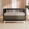 imageDream On Me Hygge 5in1 Convertible FullSize Baby Crib in Sea Grass ampamp Vintage Oak GreenGuard Gold ampamp JPMA Converts to Toddler Day ampamp FullSize Bed Adjustable Mattress Heights Modern NurseryMatte Black Vintage