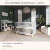 imageDream On Me Hygge 5in1 Convertible FullSize Baby Crib in Sea Grass ampamp Vintage Oak GreenGuard Gold ampamp JPMA Converts to Toddler Day ampamp FullSize Bed Adjustable Mattress Heights Modern NurseryPebble Grey Vintage